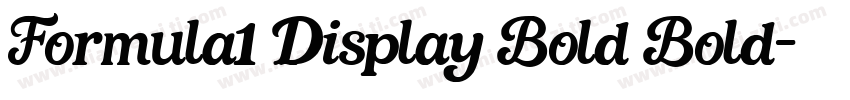 Formula1 Display Bold Bold字体转换